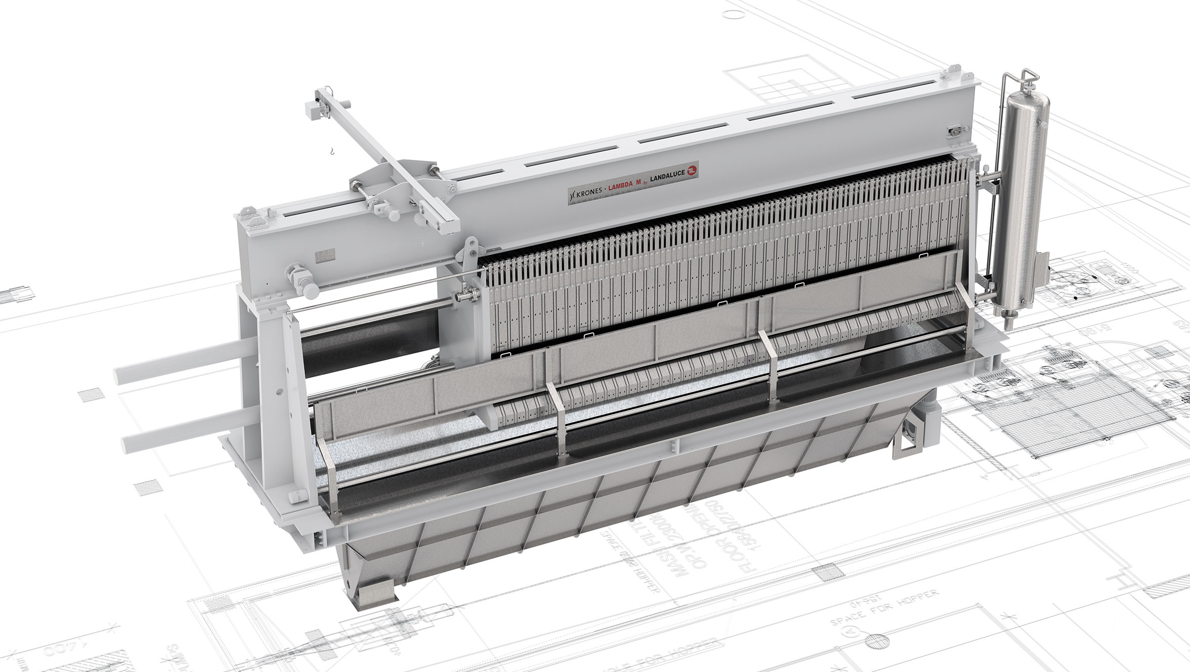 Lautering with a mash filter Krones