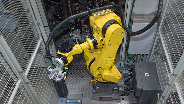 Sistema de cambio completamente automático para moldes de soplado MouldXpress Robot