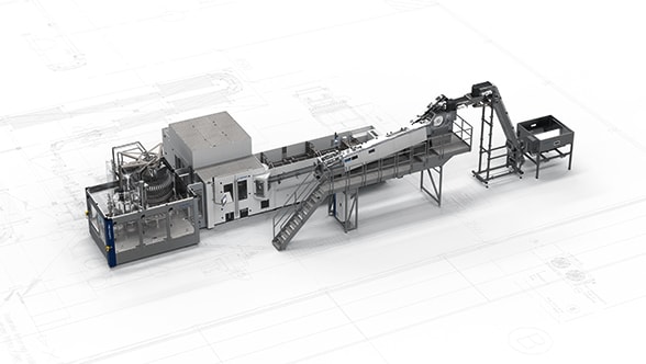 Blow-moulder-filler block for non-carbonated water Contiform Bloc BF-C