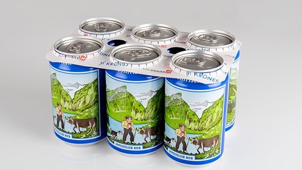 Plastic-free can packaging