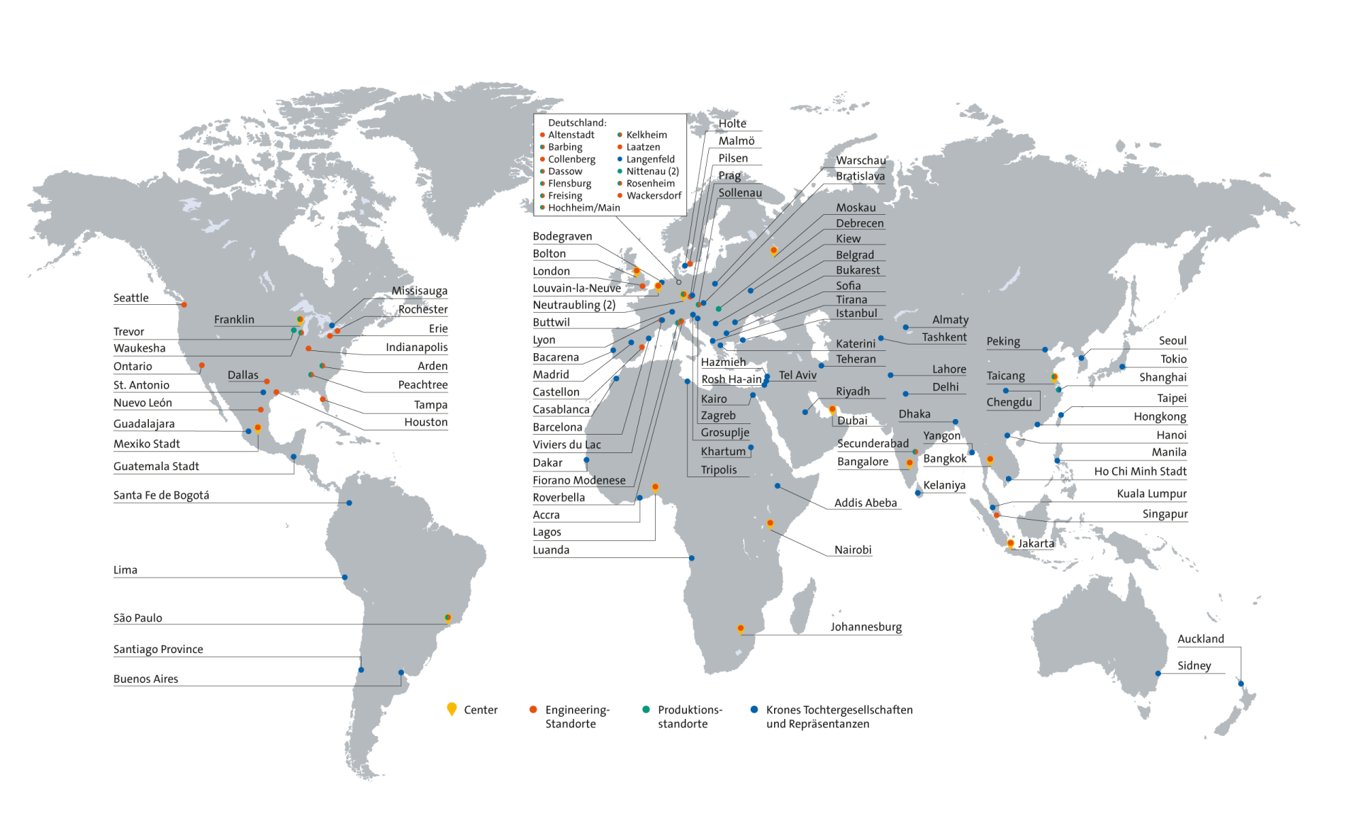 Krones Global Footprint