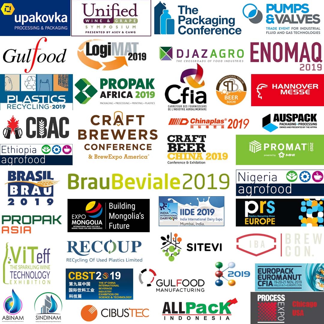 Empresa marcará presença em eventos na América, Europa, Ásia, África e Oceania. Destaque para a Brau Beviale e a K, ambas na Alemanha; no Brasil, Krones estará na Brasil Brau e na ExpoAbinam.