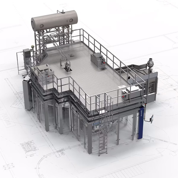 Krones Modulfill VFS-M with PFR valves and integrated mixer Krones Modulfill VFS-M with PFR valves and integrated mixer