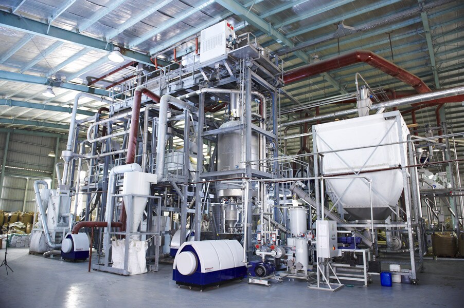 Eine PETRecyclingAnlage für AFBL Krones